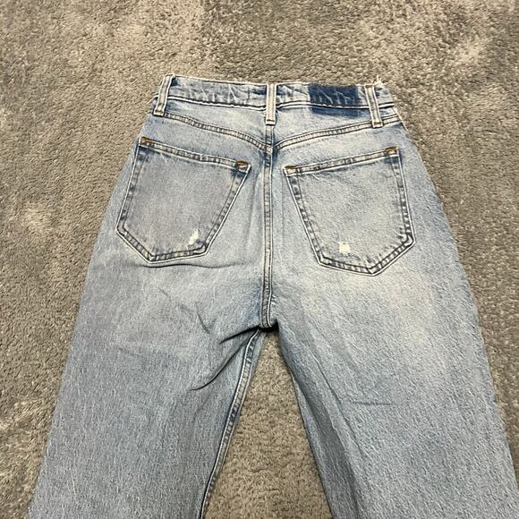 Abercrombie & Fitch Jeans Womens 26 /2 90s Straight High Rise Curve Love - Picture 5 of 11